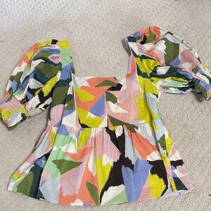 Crosby by Mollie Burch Abstract Women's Top